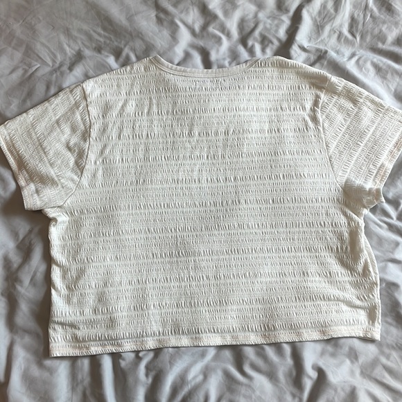 American Eagle Smocked Tee White XXL - Picture 5 of 6